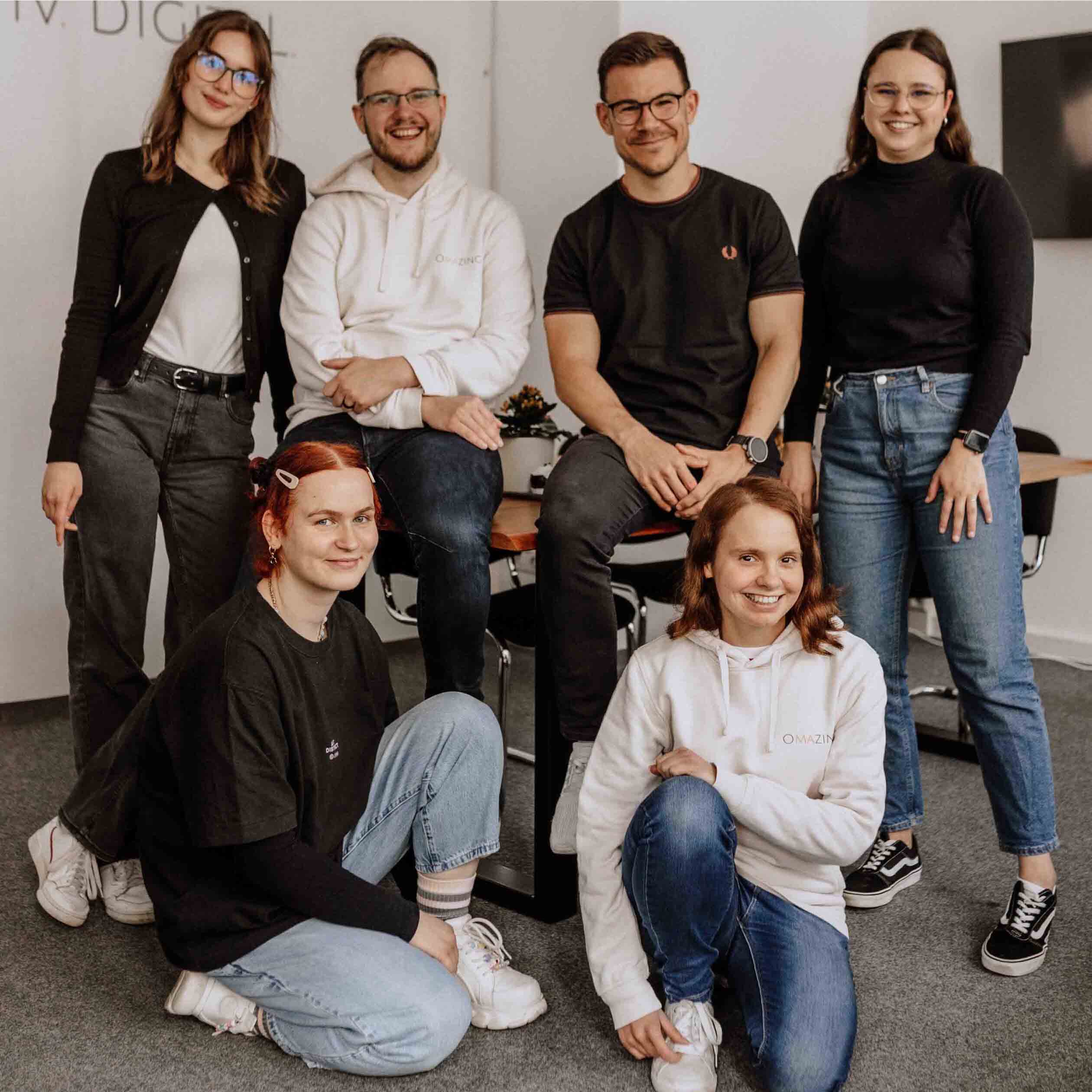 erfolgreiches Team mit gutem Zusammenhalt